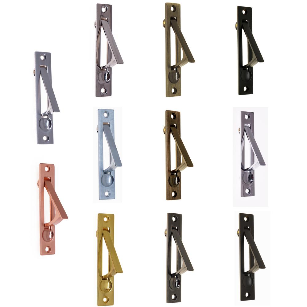 Idh By St Simons 4 In Solid Brass Edge Pull In Matte Black 14020