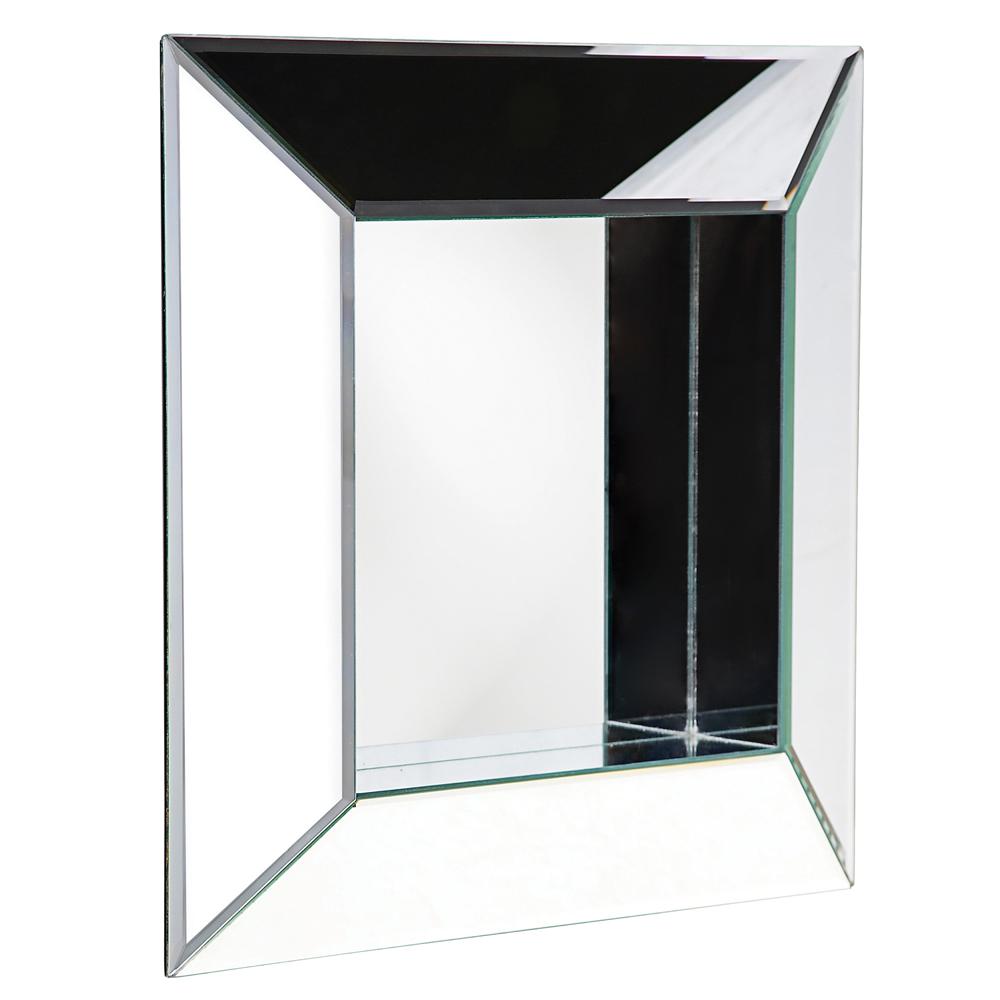 20 in. x 20 in. Contemporary Square Framed Mirror 11034 The Home Depot