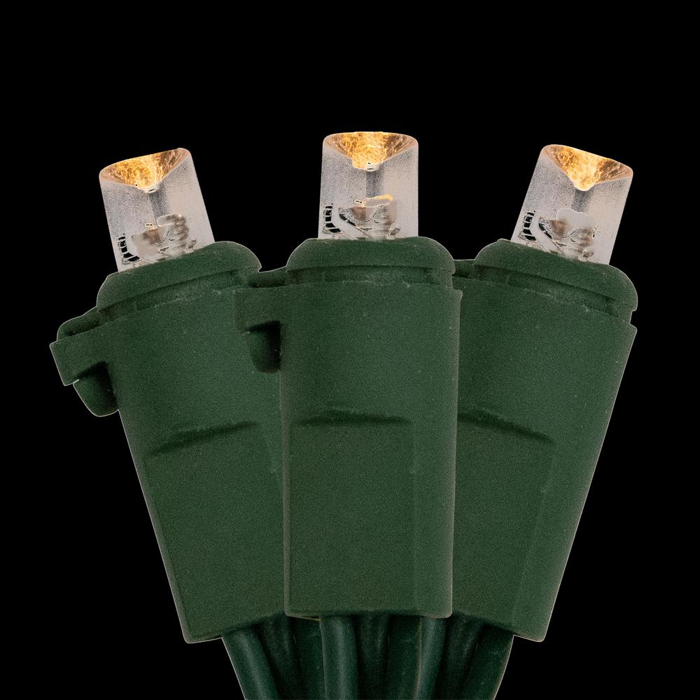 Northlight 74.75 ft. 300Light LED Clear Warm White Wide Angle Christmas Lights with Green Wire