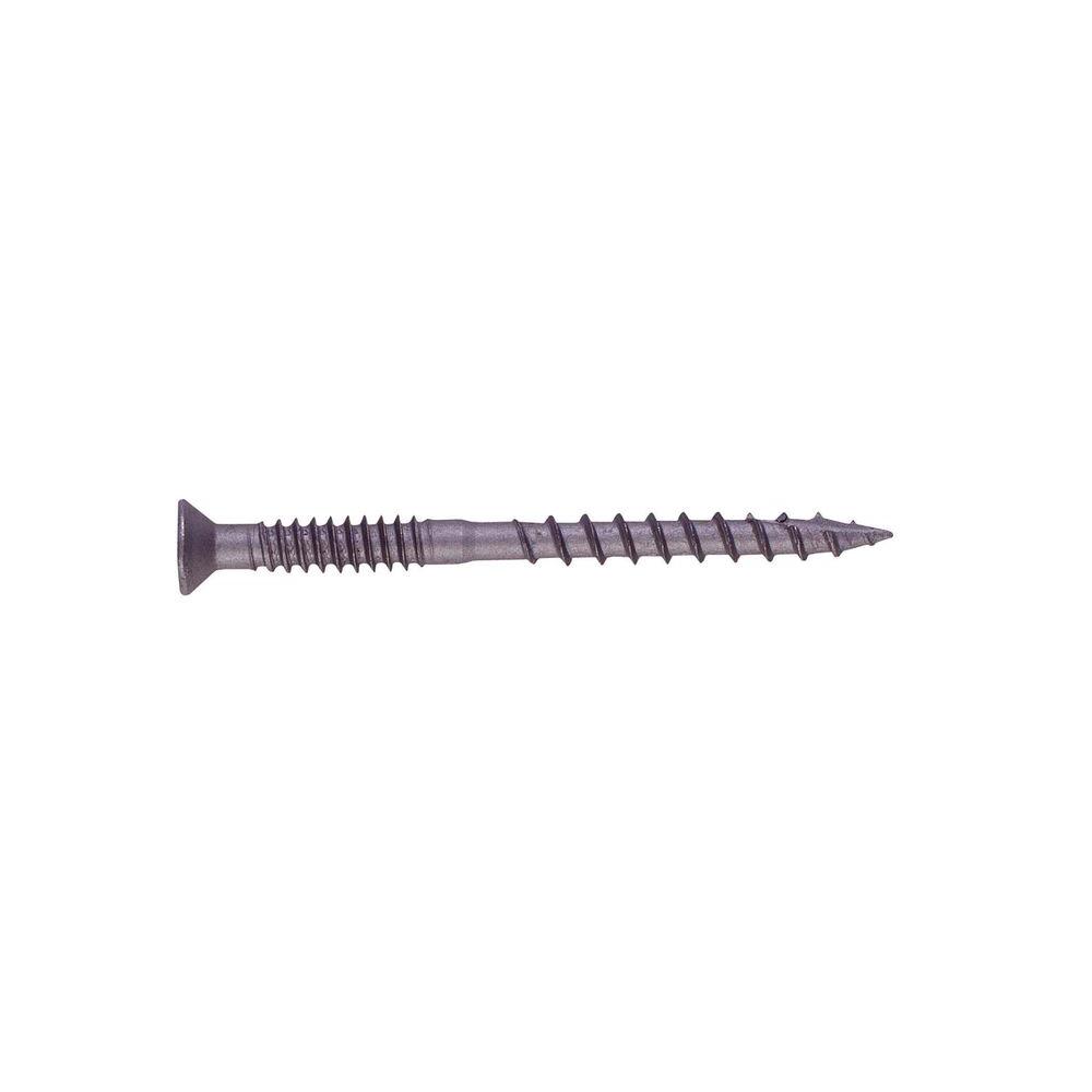 #9 x 2-1/2 in. Star-Drive Pan-Head Coarse Composite Deck Screw Gray