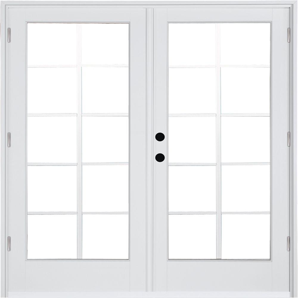 MP Doors 60 in. x 80 in. Fiberglass Smooth White Right