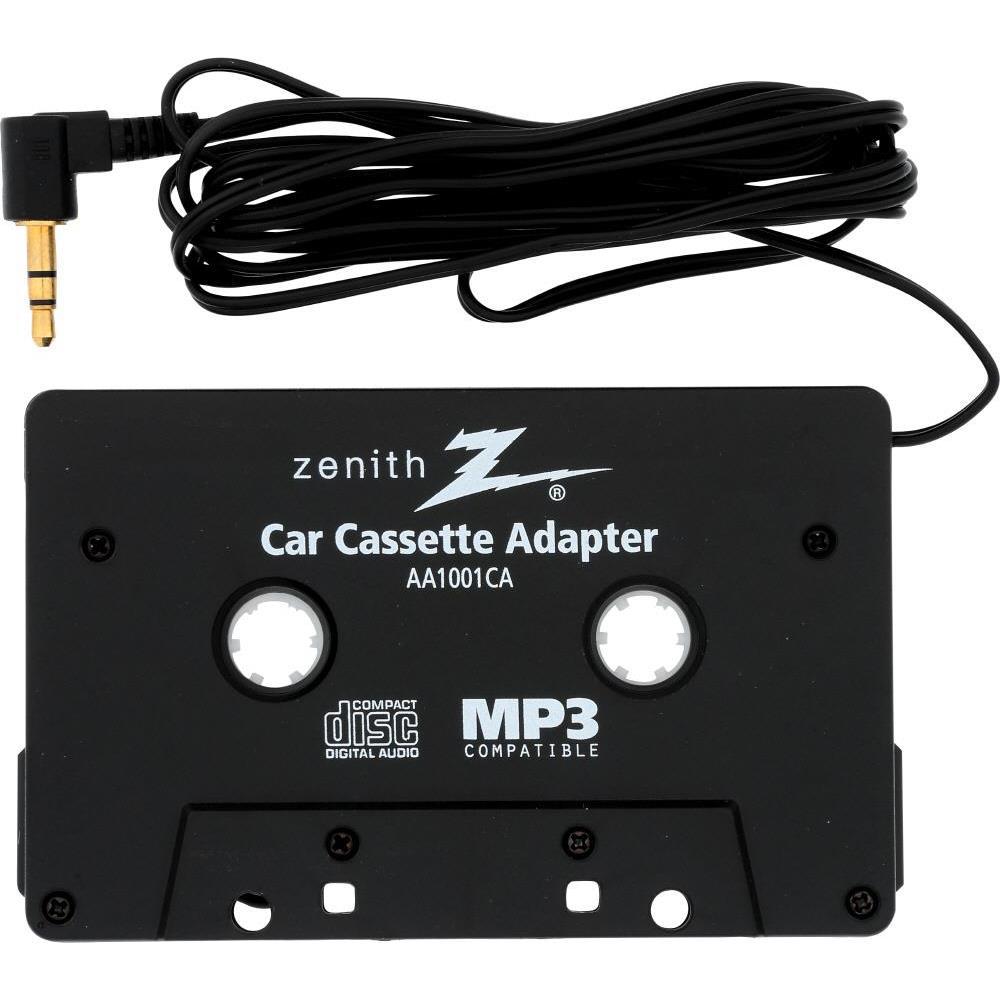 Zenith Car Cassette Adapter in BlackAA1001CA The Home Depot