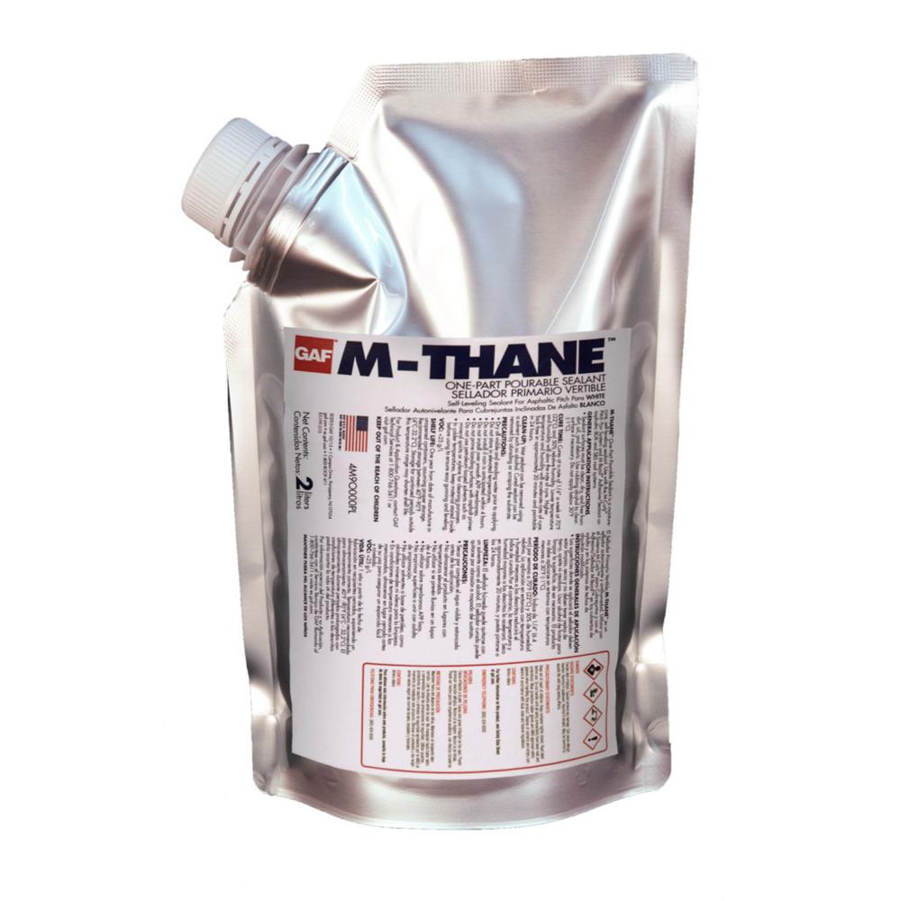 GAF M Thane 1 Part 67 8 Oz White Moisture Curing Pourable Sealant 