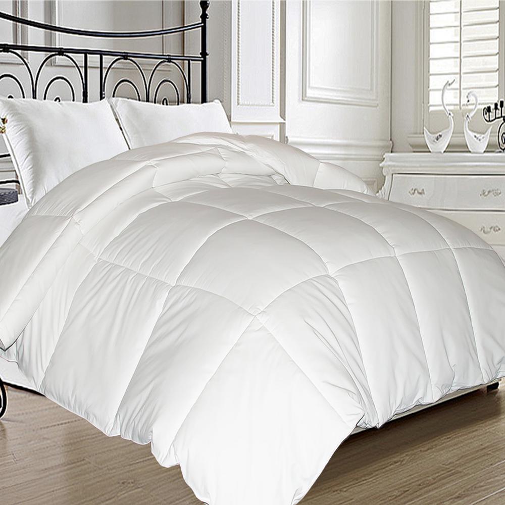 Blue Ridge 1 Piece White King Comforter Set 131553 The Home Depot