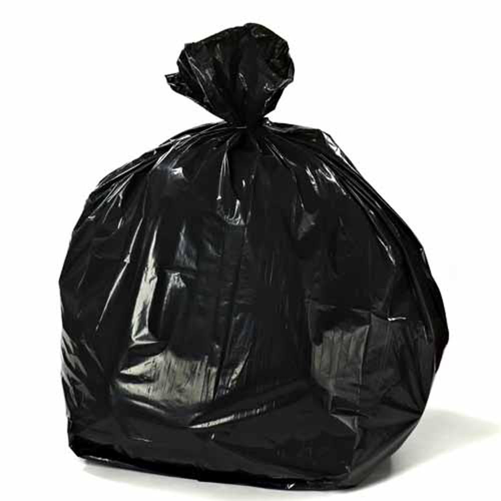 Plasticplace 55 60 Gal Black Trash Bags Case Of 100 W55ldb2 The Black Trash Bags Case Of 100
