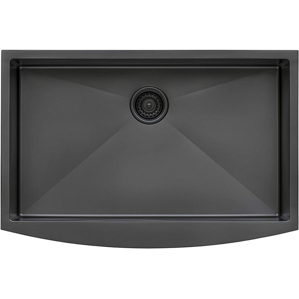 AKDY All-in-One Matte Black Finished Stainless Steel 30 in. x 20 in Home Depot Black Stainless Steel