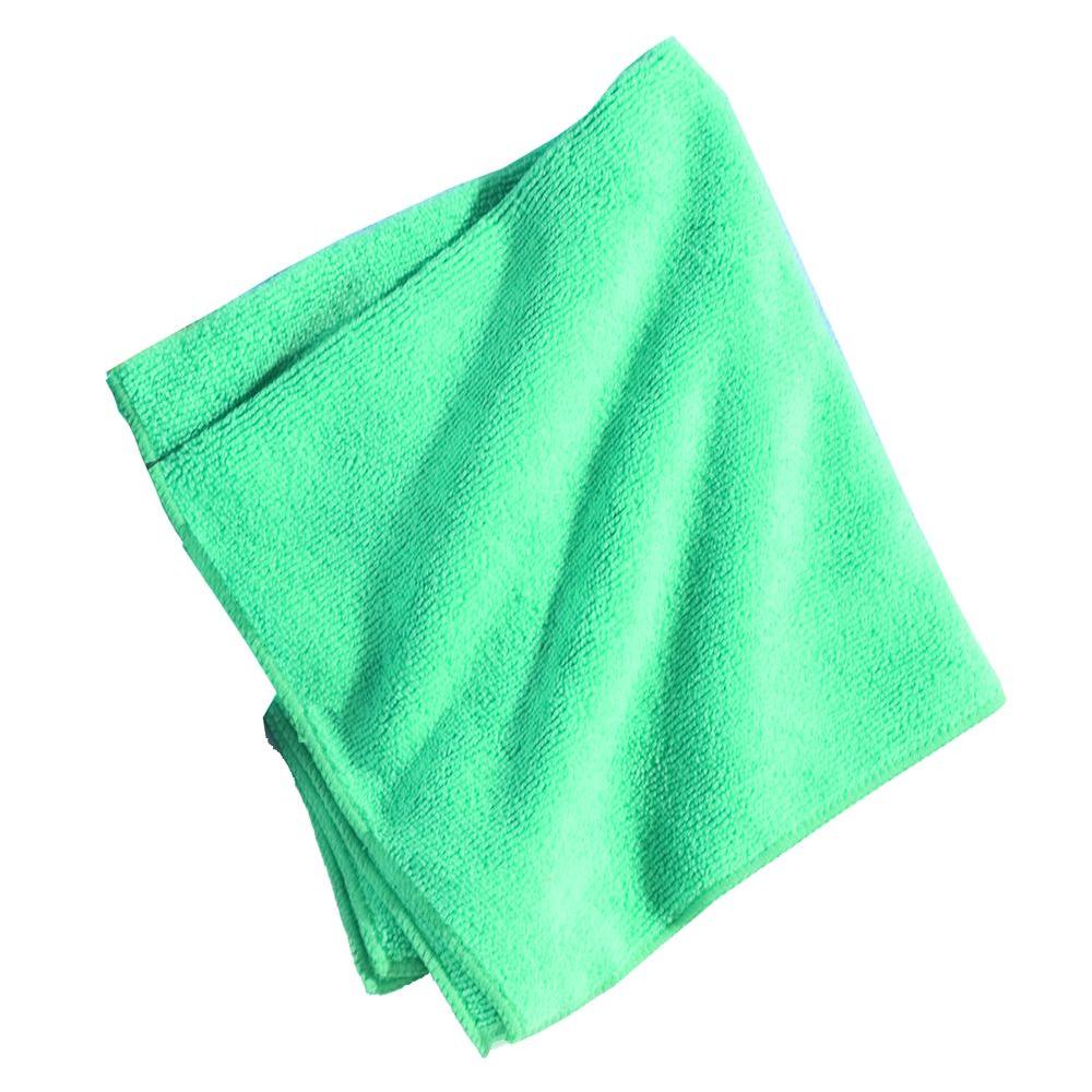 Carlisle 16 In. X 16 In. Microfiber Terry Cleaning Cloth In Green (Case ...