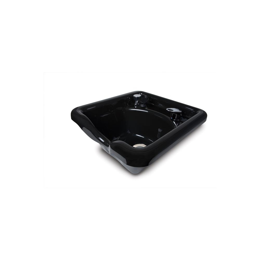 Belvedere Beta 18 3 4 In W X 10 1 4 In D Acrylic Shampoo Sink With 522 Fixture Spray Strainer And Bracket