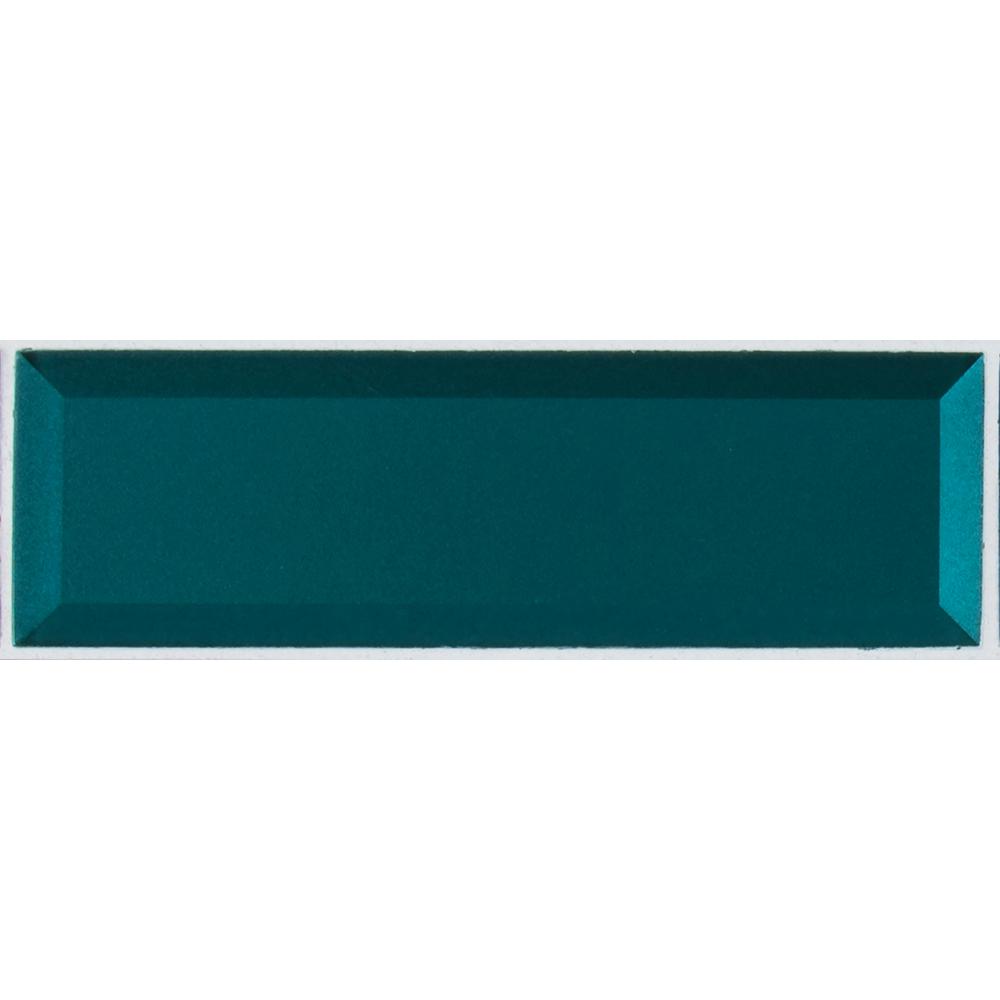 Msi Verde Azul Beveled 2 5 In X 8 In X 8mm Glossy Glass Blue Subway Tile 0 15 Sq Ft Gl T Veraz2 5x8 The Home Depot