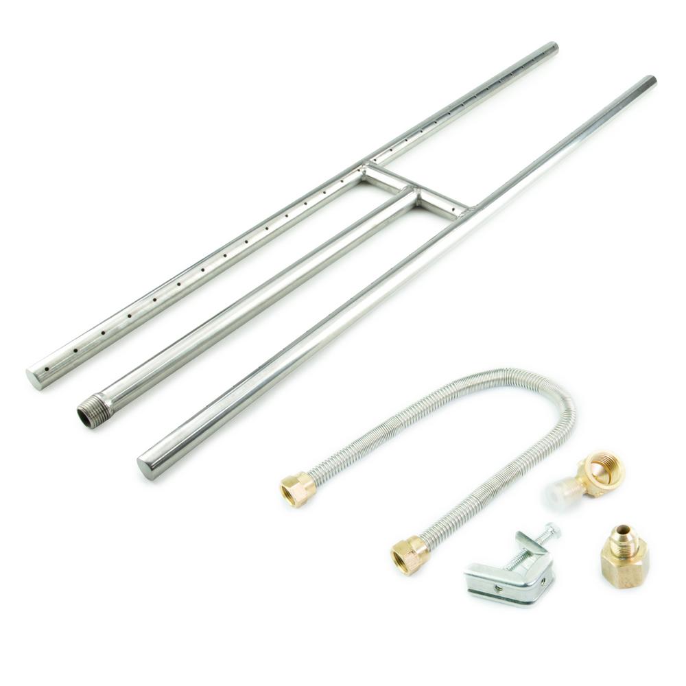 Fire Pit Essentials 36 In Stainless Steel H Burner With Coupler