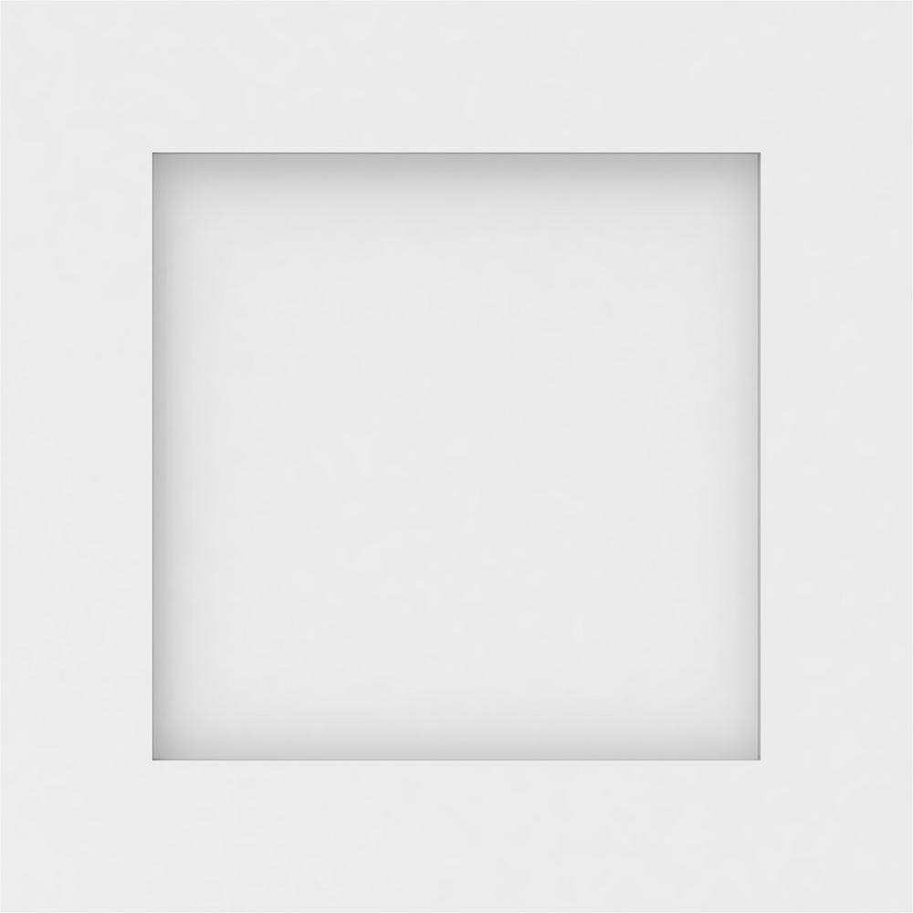Ekena Millwork 5/8 in. x 12 in. x 12 in. Cornell Flat Panel White PVC ...