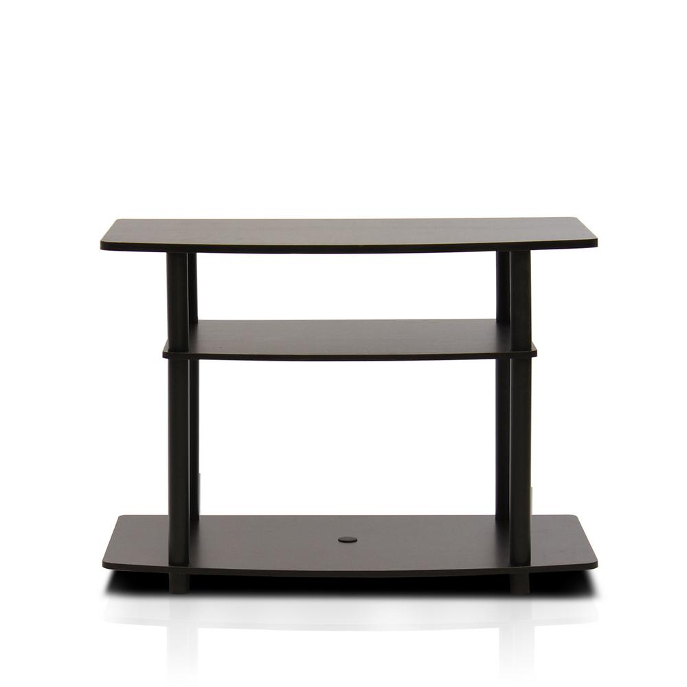 Furinno Turn N Dark Brown 3 Shelf Tv Stand 13192dbr Bk The