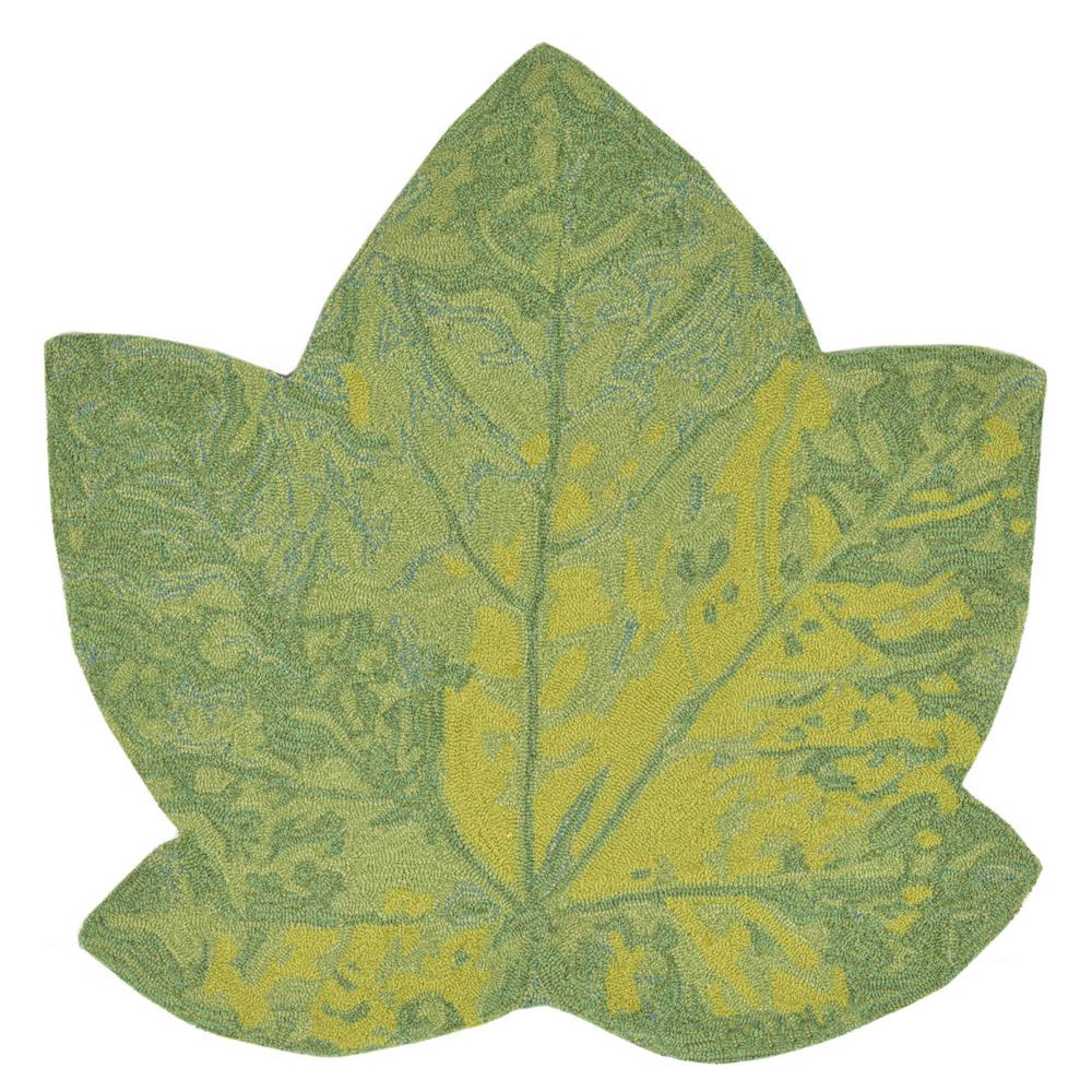 Woodside Canadian Leaf Green 3 Ft X Specialty Indoor Outdoor Area Mat Woodside Canadian Leaf Green 3 Ft X Specialty Indoor Outdoor Area Mat