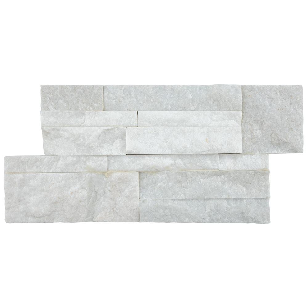 Bathroom - White - Natural Stone Tile - Tile - The Home Depot