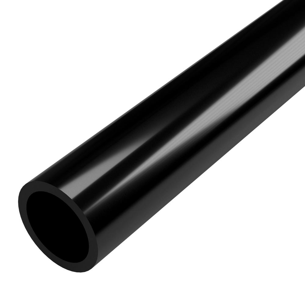 Formufit 1 In X 5 Ft Furniture Grade Sch 40 PVC Pipe In Black