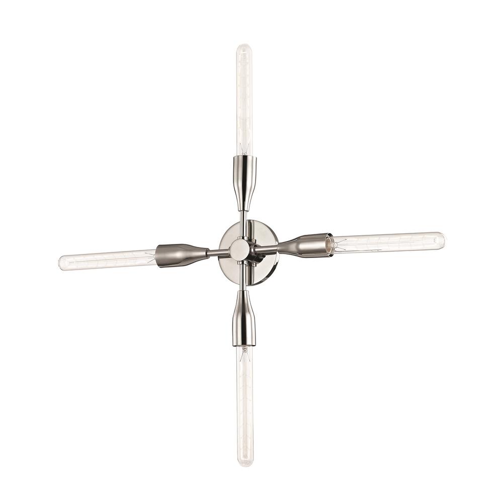 Mitzi by Hudson Valley Lighting Tara 4-Light Polished Nickel Wall Sconce by Mitzi by Hudson Valley Lighting