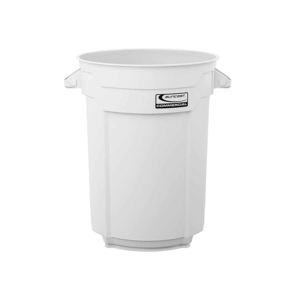 White Indoor Commercial Trash Cans The Home Depot White Indoor Commercial Trash Cans