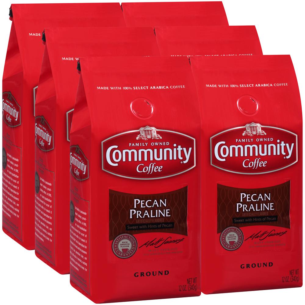 Community Coffee 12 oz. Pecan Praline Medium Roast Premium Ground