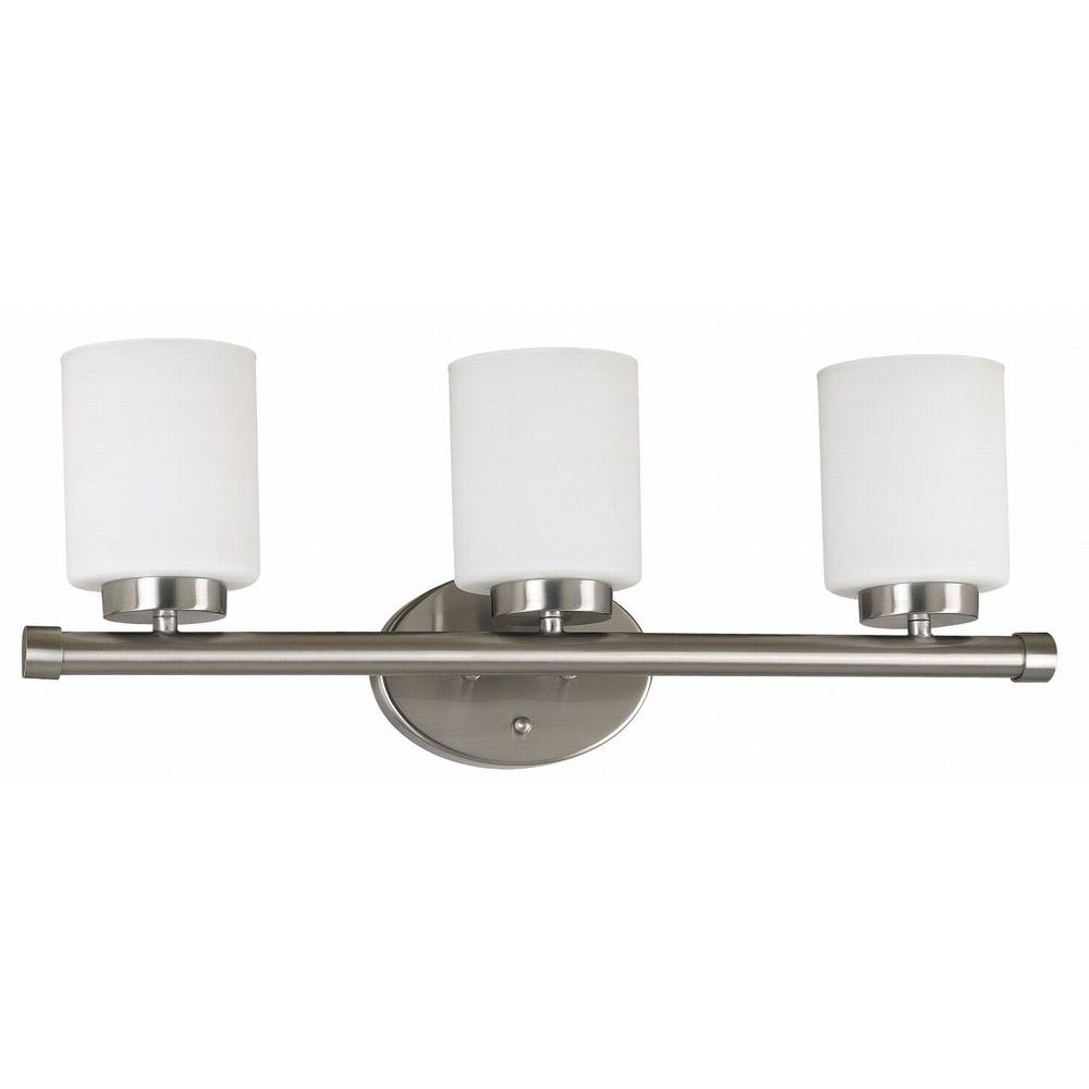 Globe Electric Diana 3Light Satin Nickel Bath Vanity Light50783 The