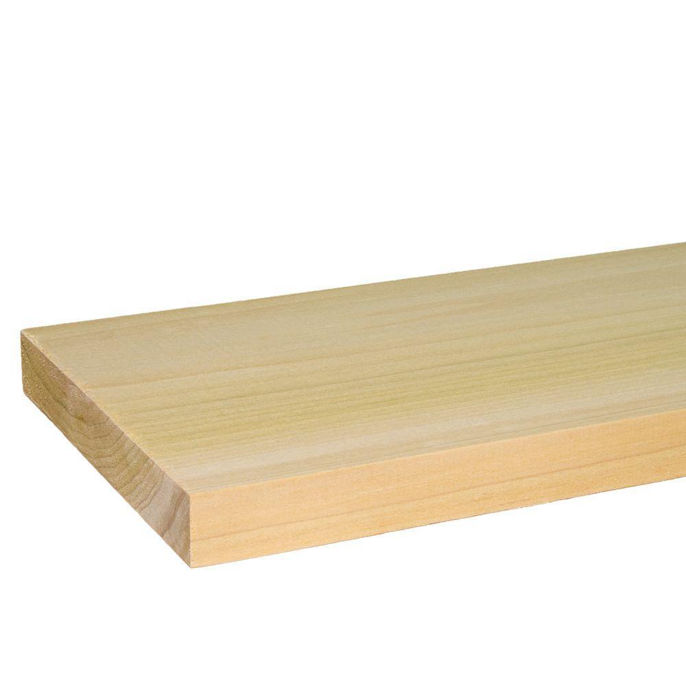 Unbranded Poplar Board Common 1 In X 6 In X R L Actual 0 75 In X 5 5 In X R L 21065 The Home Depot