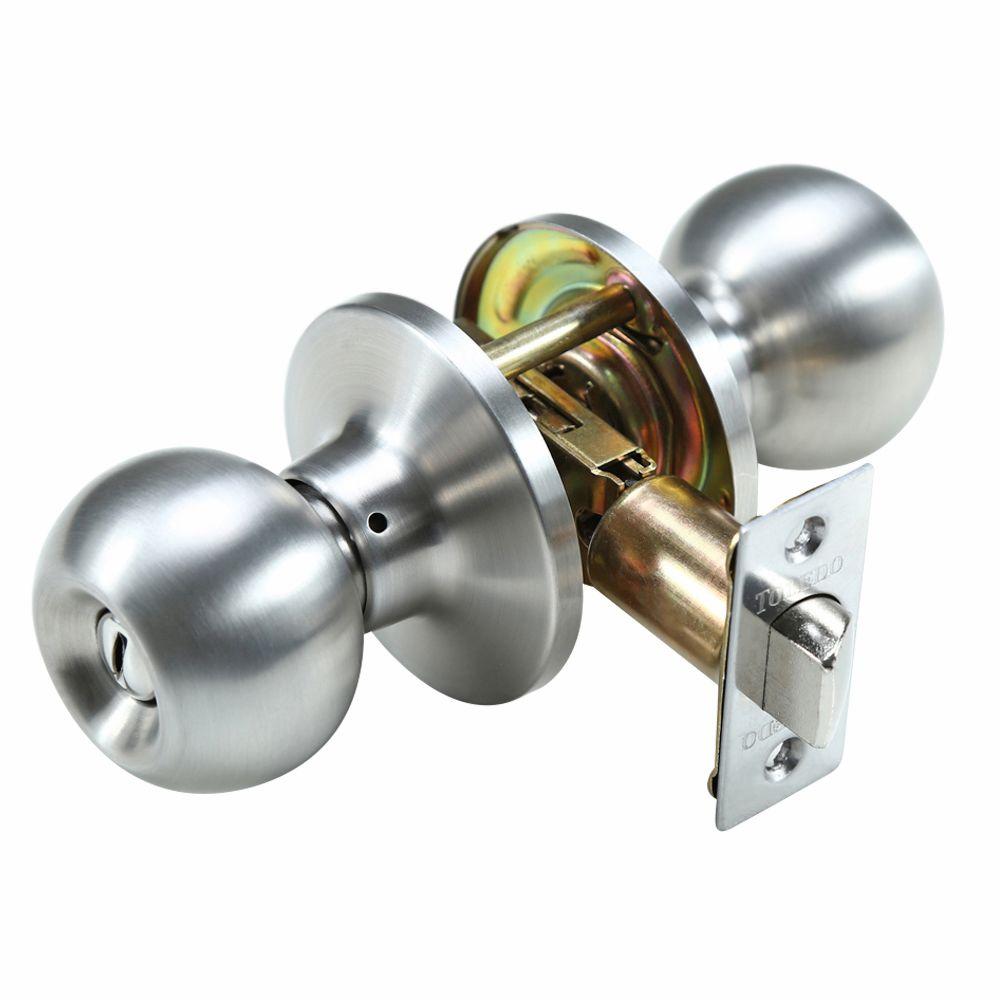 Keyed Entry Privacy Door Knobs Door Hardware The Home Depot