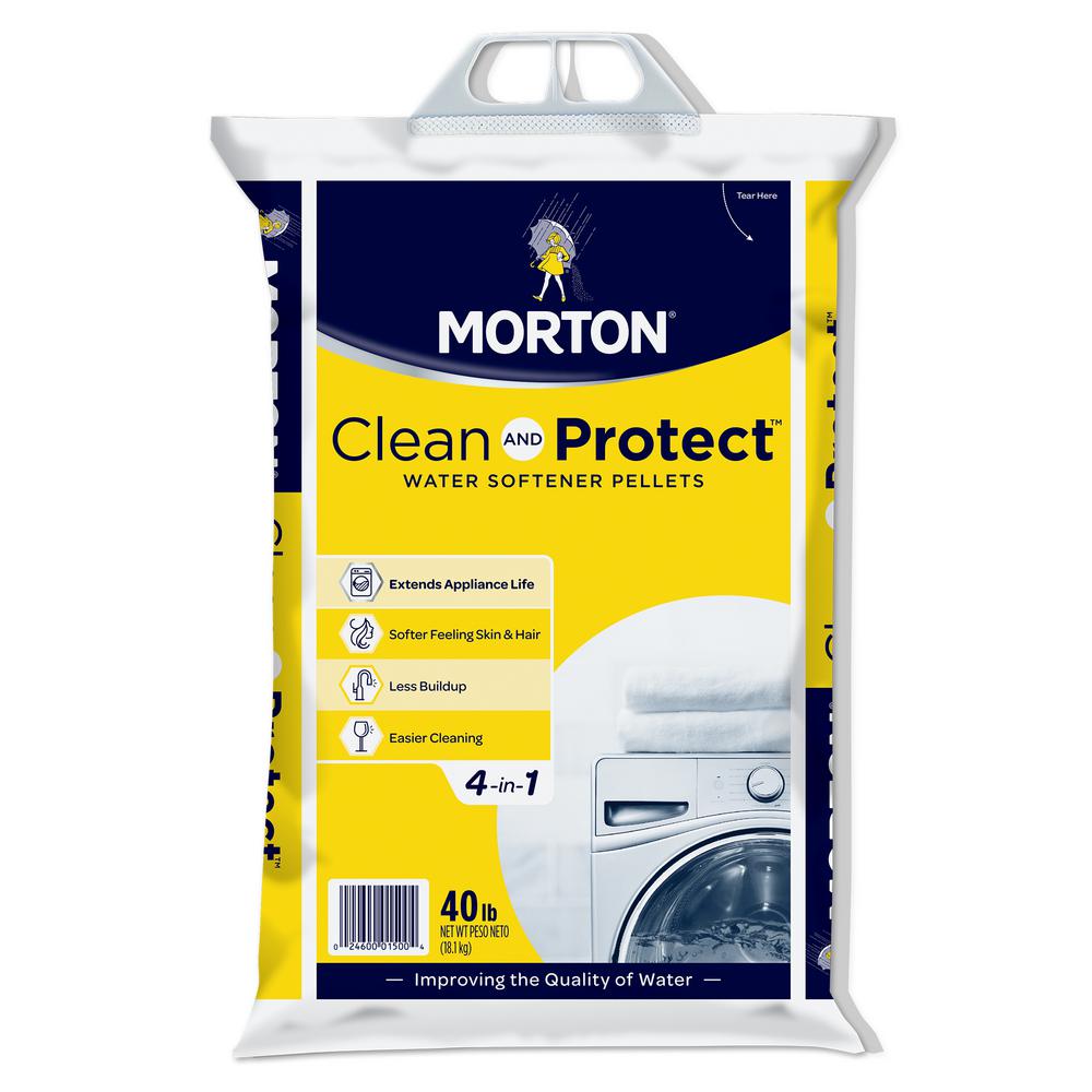 Morton Salt 40 Lbs Clean And Protect Water Softener Salt Pellets - morton salt 40 lbs clean and protect water soft!   ener salt pellets