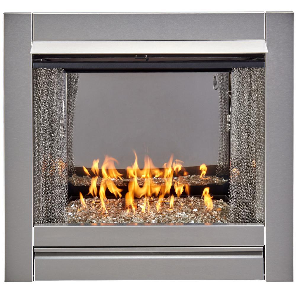 Duluth Forge 31 5 In Stainless Vent Free Outdoor Gas Fireplace