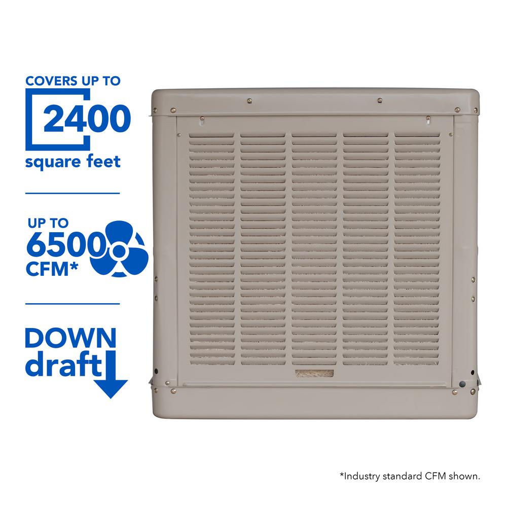 Champion Cooler 6500 CFM DownDraft Roof Evaporative Cooler for 2400 sq