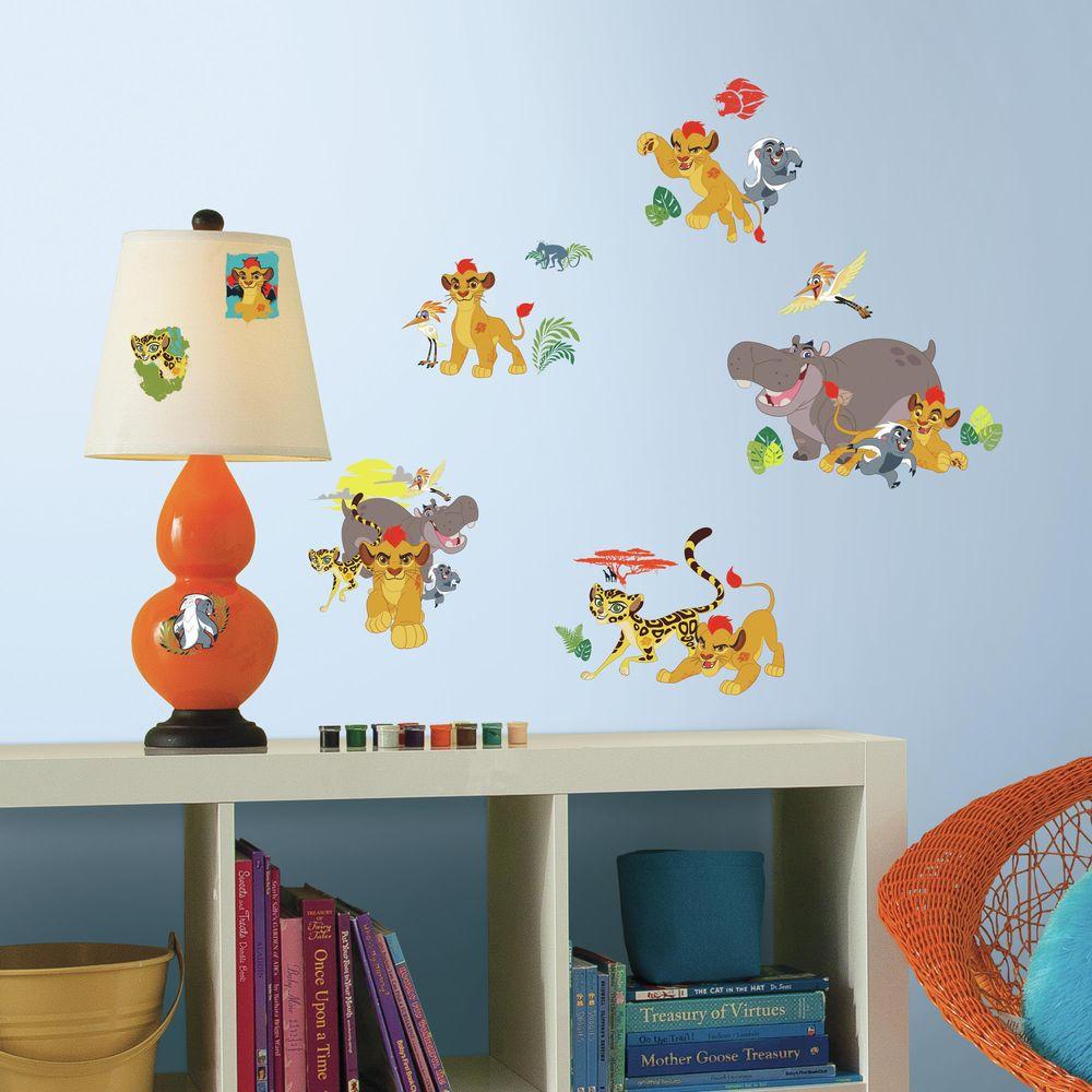 RoomMates 5 in. W x 11.5 in. H Lion Guard 30Piece Peel and Stick Wall