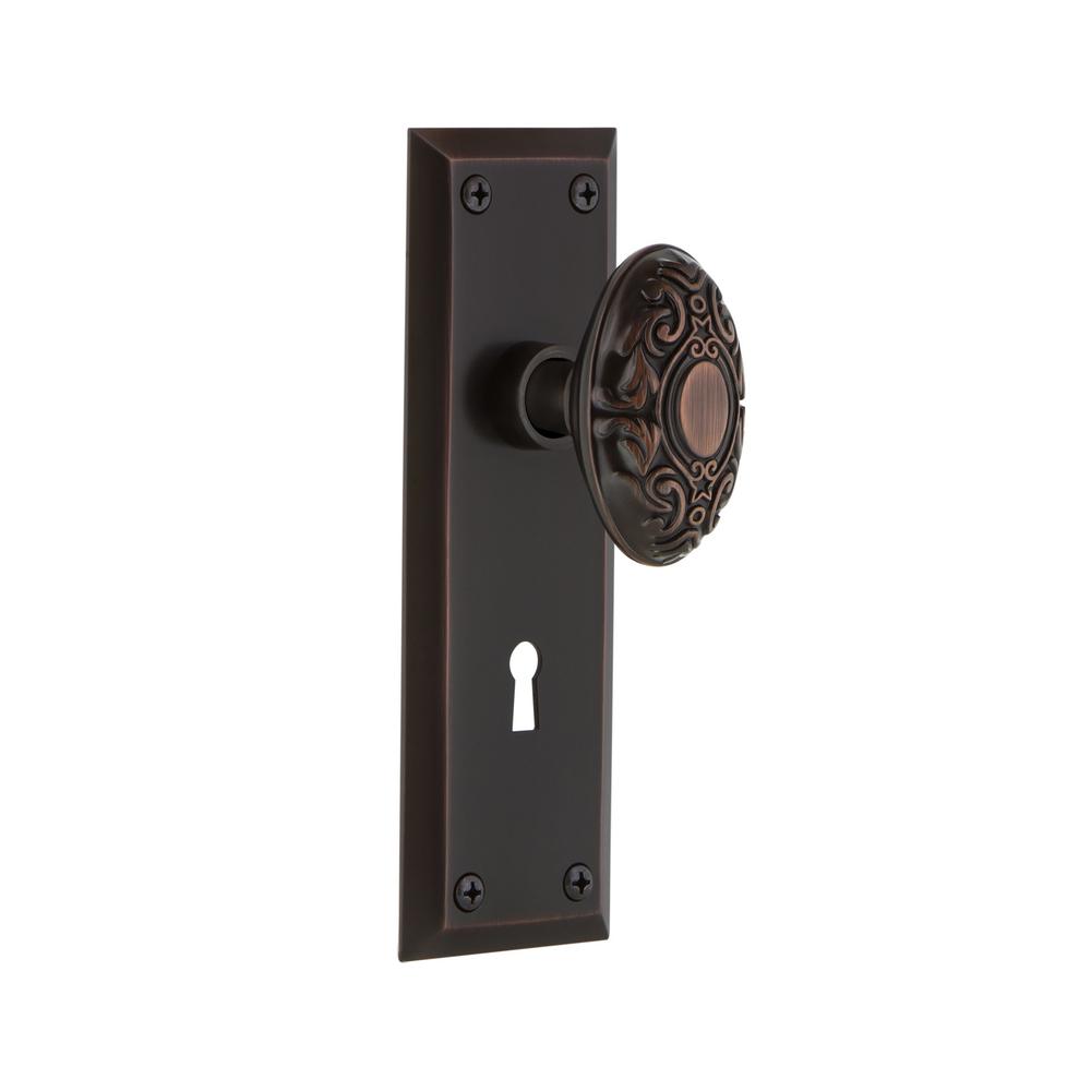 Nostalgic Warehouse New York Plate Interior Mortise Victorian Door New York Plate Interior Mortise Victorian Door Knob In Timeless Bronze