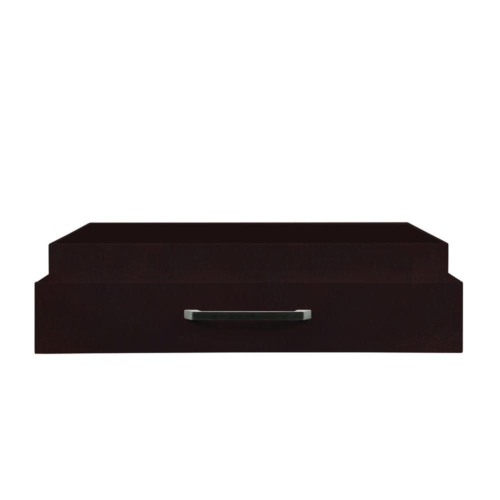 Decolav Cameron 26 In W X 21 D 6 75 H Single Drawer Console Espresso