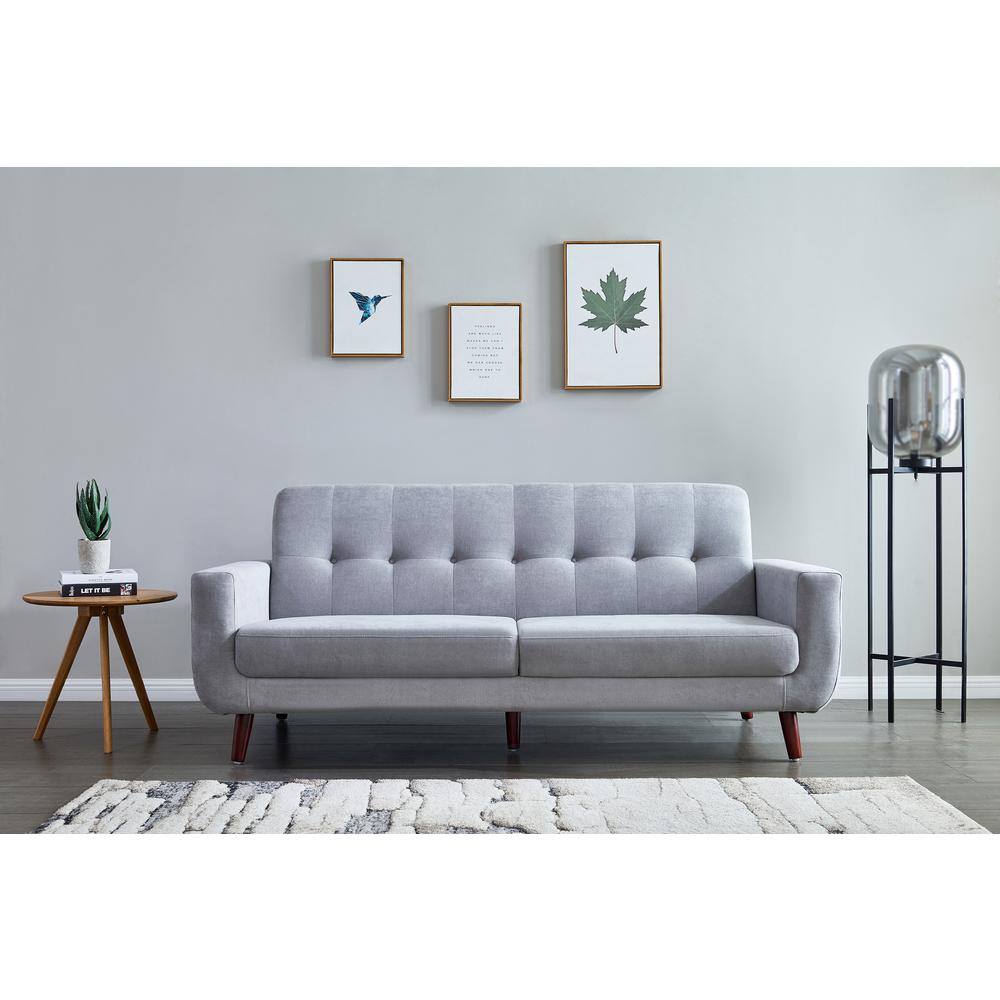 Harper Bright Designs Grey Mid Century Modern Fabric Sofa