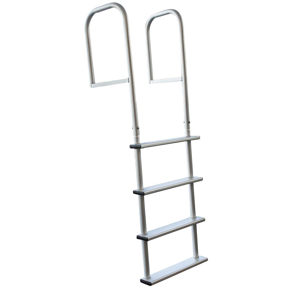 Sportsman 4-Step Removable Aluminum Dock Ladder-803587 - The Home Depot