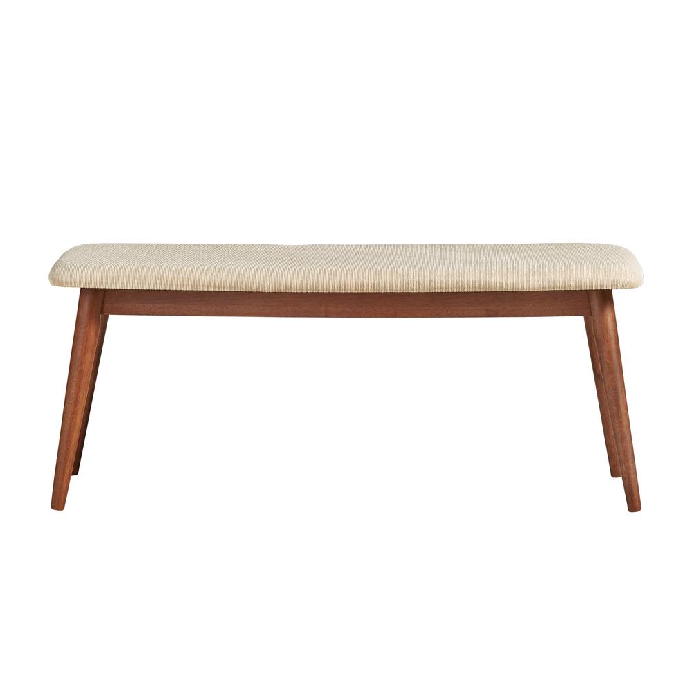 HomeSullivan Judson Beige And Walnut Bench N BF13