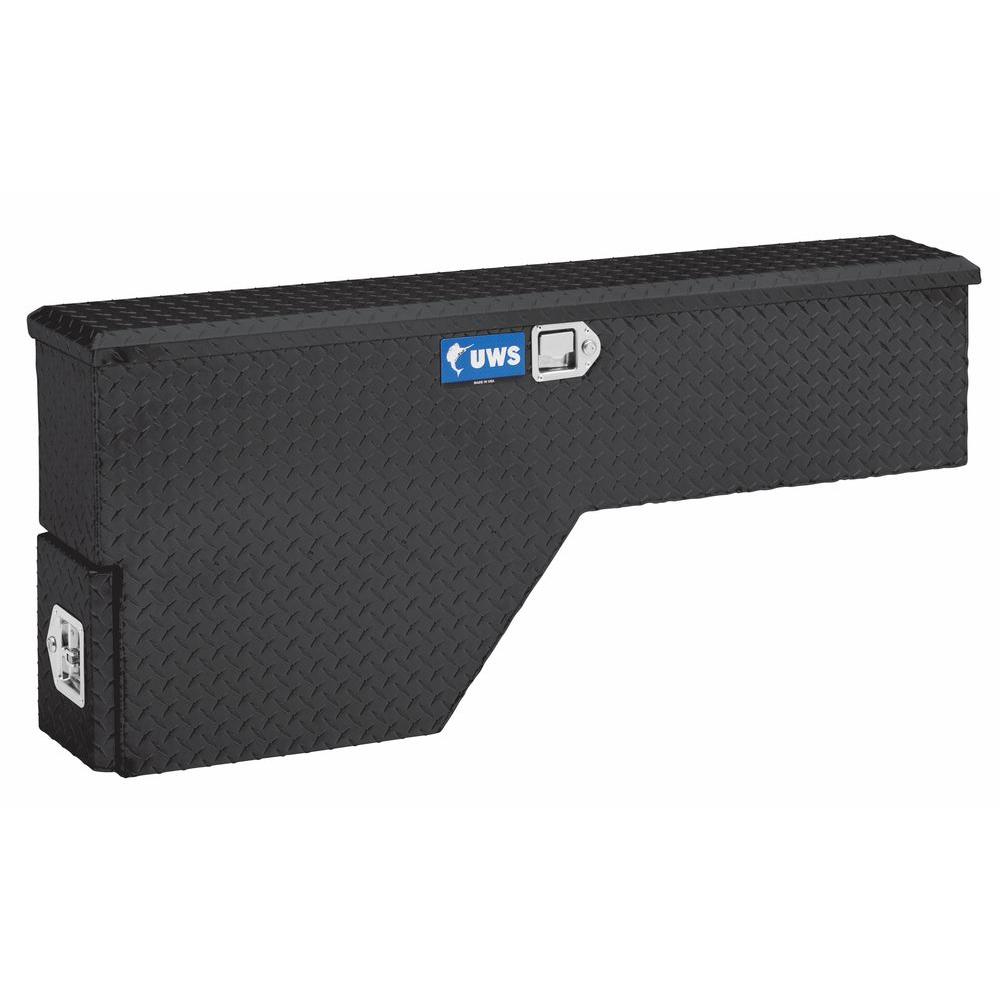 Uws 48 Gloss Black Aluminum Wheel Well Truck Tool Box Fw 48 Ds D