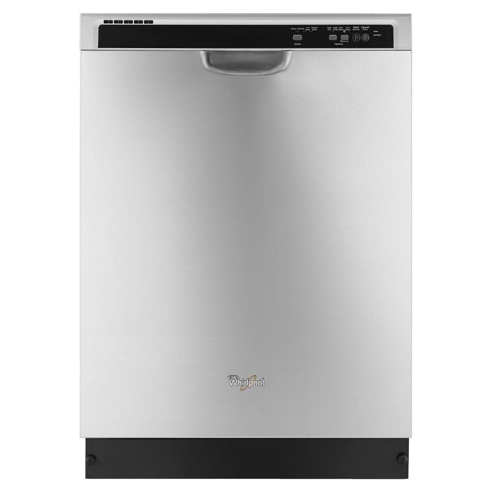 Whirlpool 24 in. Front Control Built-in Tall Tub Dishwasher in
