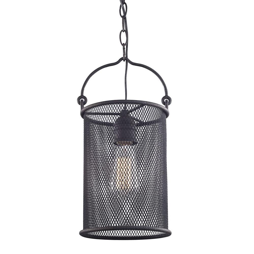  Home  Decorators  Collection  1 Light Textured Bronze Mini 