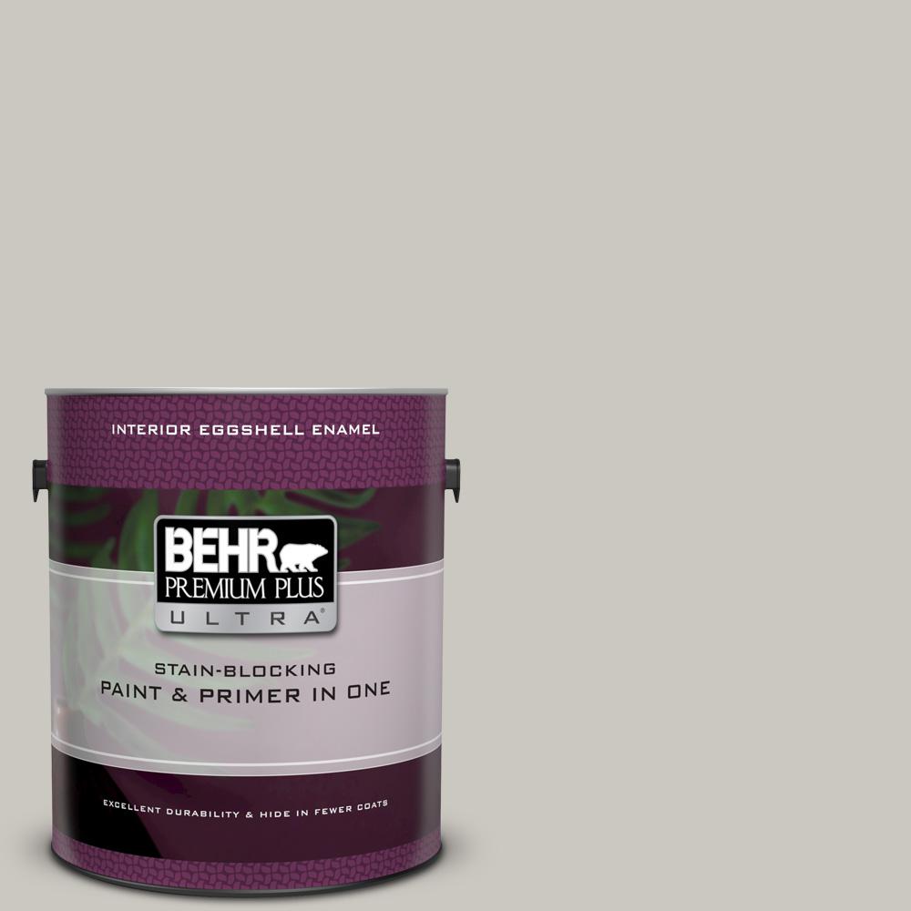 BEHR Premium Plus Ultra 1 Gal. #PPU24-12 Whitewash Oak Eggshell Enamel ...