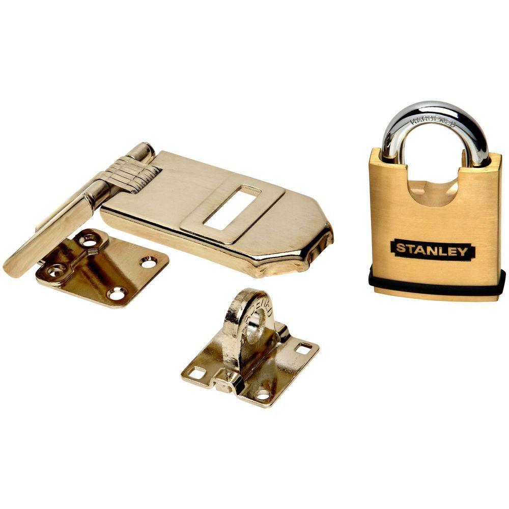 StanleyNational Hardware 1.969 in. Solid Brass Padlock with HaspV8800