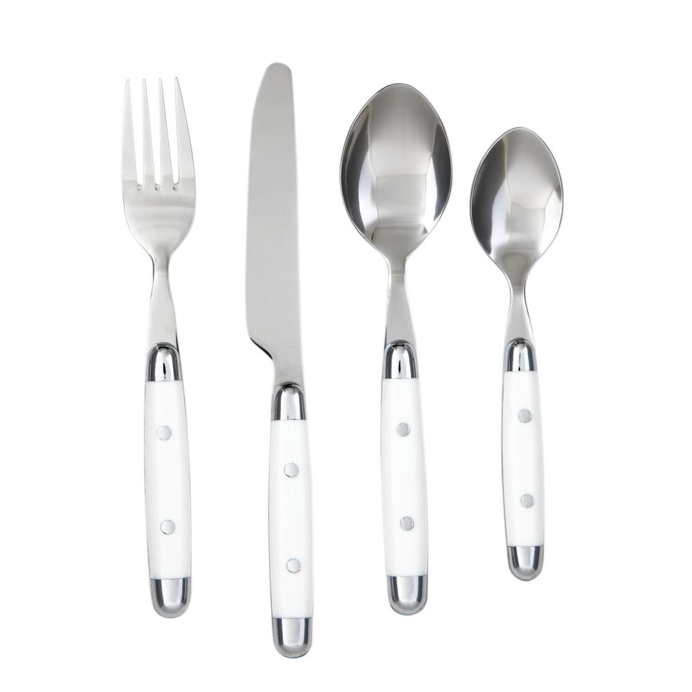 Cambridge Jubilee White 16Piece Flatware Set07616DS The Home Depot
