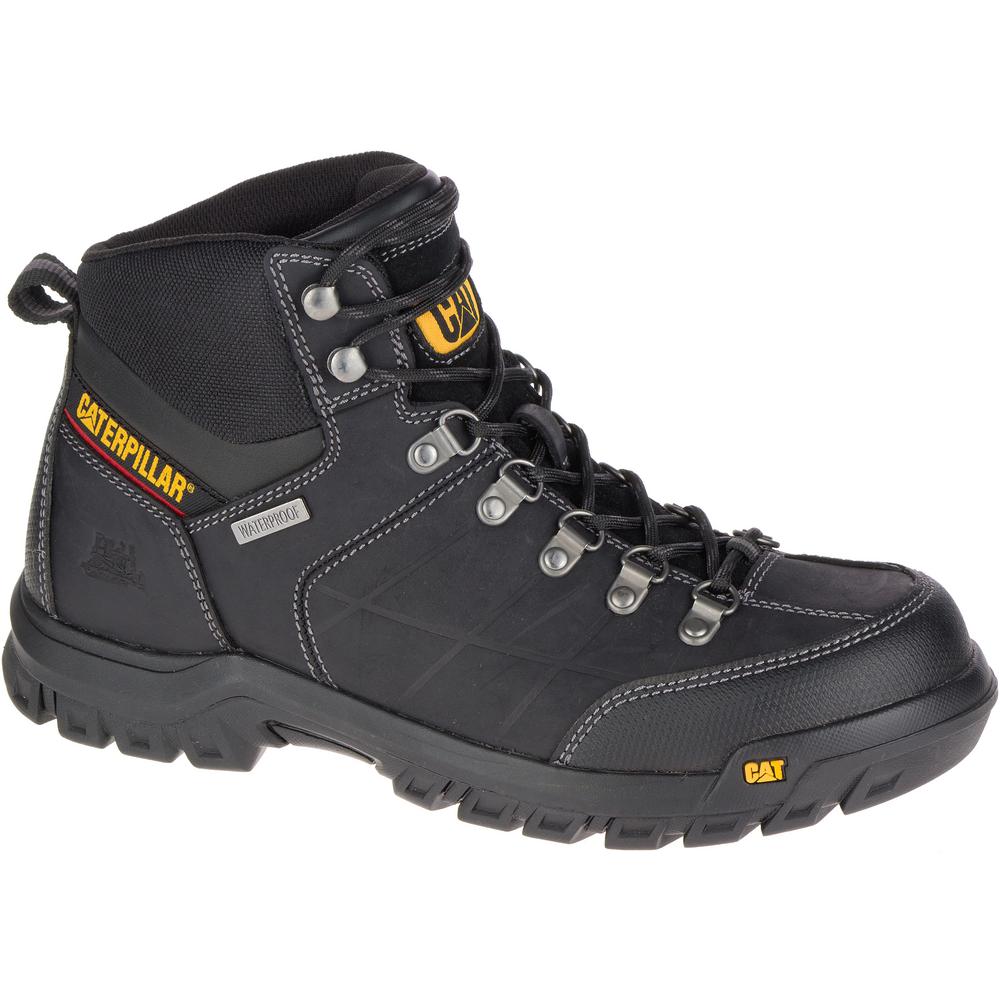 Men s Caterpillar Threshold Waterproof Boot Black Leather 15 M