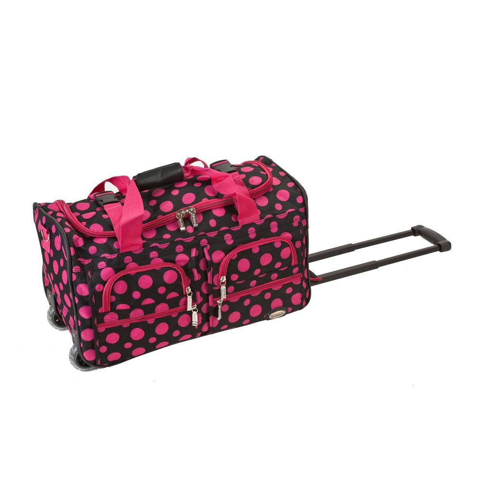 Rockland Voyage 22 in. Rolling Duffle Bag, Blackpinkdot was $79.99 now $27.6 (65.0% off)