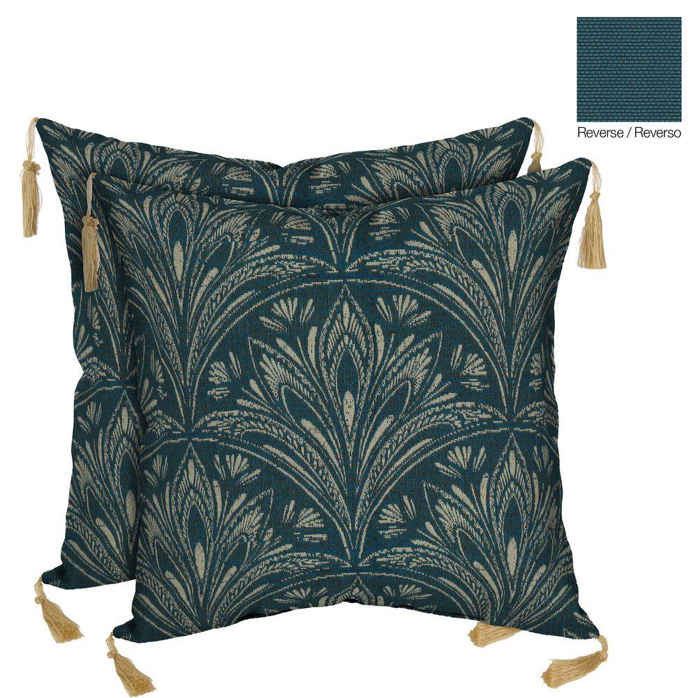 Bombay Outdoors Royal Zanzibar Reversible Square Toss Outdoor Cushion