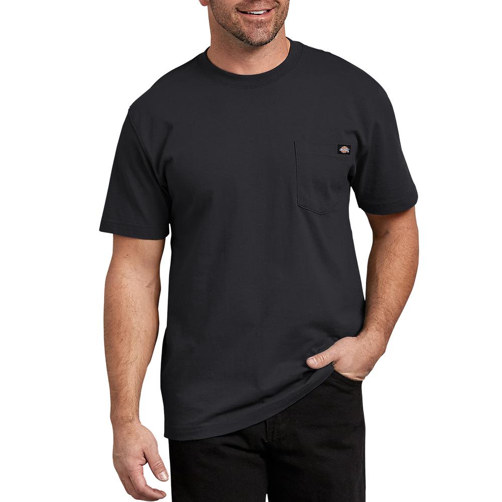 Dickies Men's Black Short Sleeve Heavyweight T-Shirt-WS450BK 3X - The ...