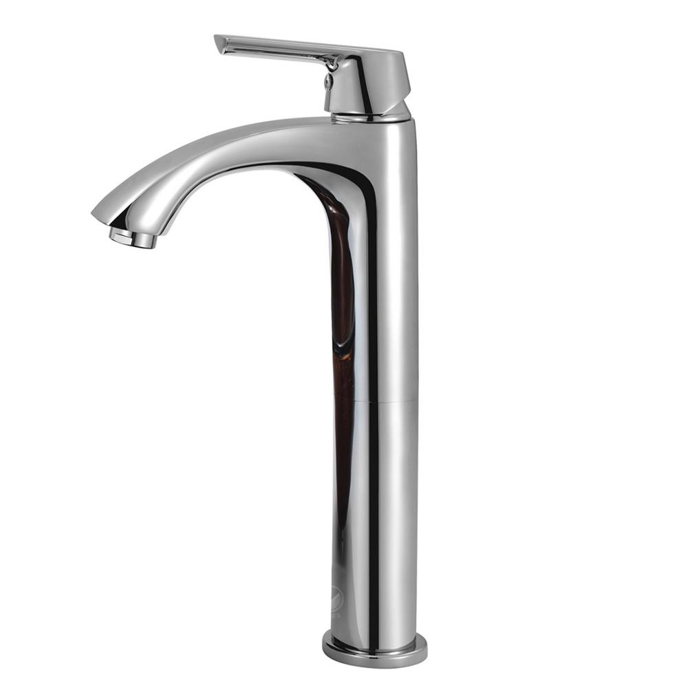 VIGO Single Hole 1-Handle Low-Arc Bathroom Faucet in Chrome-VG03013CH