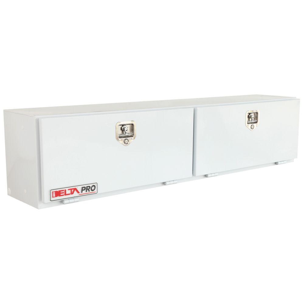 Delta 96 White Steel Full Size Top Mount Truck Tool Box579000 The