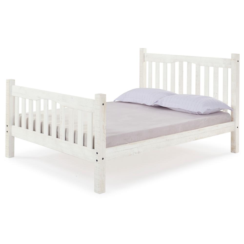 childrens white single bed
