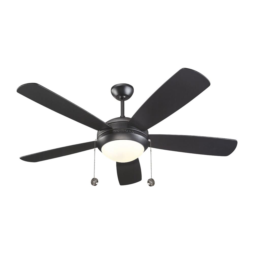 Monte Carlo Discus 52 In Matte Black Ceiling Fan