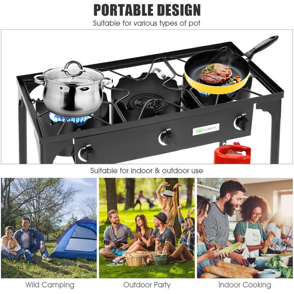 Portable Camping Propane Gas Stove Oven Heater Outdoor Cookware Cook Tool Cooker