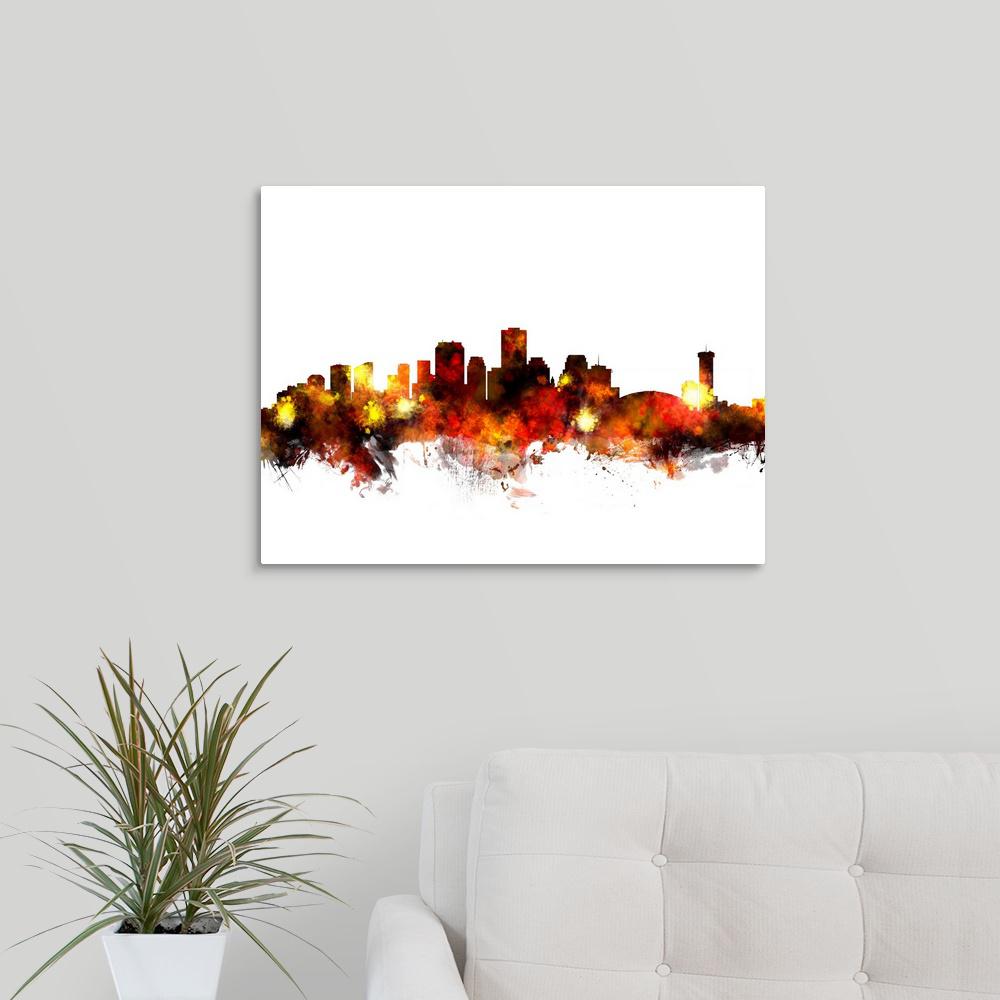 Greatcanvas New Orleans Louisiana Skyline By Michael Tompsett Greatcanvas New Orleans Louisiana Skyline By Michael Tompsett Canvas